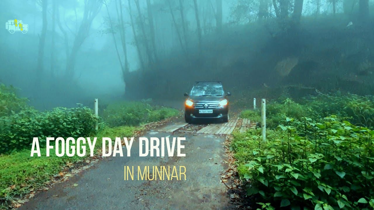 A foggy day drive in Munnar | Munnar tourist places | Kundala golf club