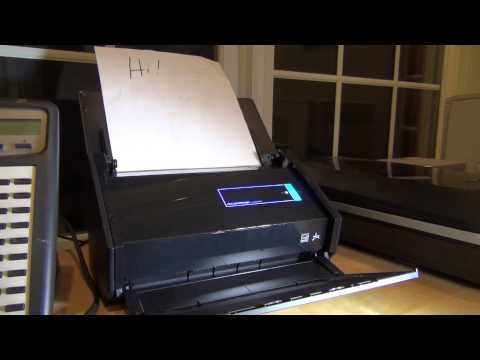 Fujitsu Scansnap Ix500 Followup Wireless Scan To A Computer Via Wifi Youtube