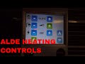 Alde 3020 Heating Control - Setting up the Controls