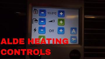 Alde 3020 Heating Control - Setting up the Controls