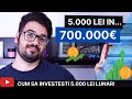 Cum sa investesti 5000 lei lunar! Investitii la bursa pentru incepatori!