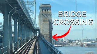 What It’s Like to Cross the Benjamin Franklin Bridge by Train