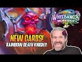 Hearthstone new cards rainbow death knight in whizbangs workshop