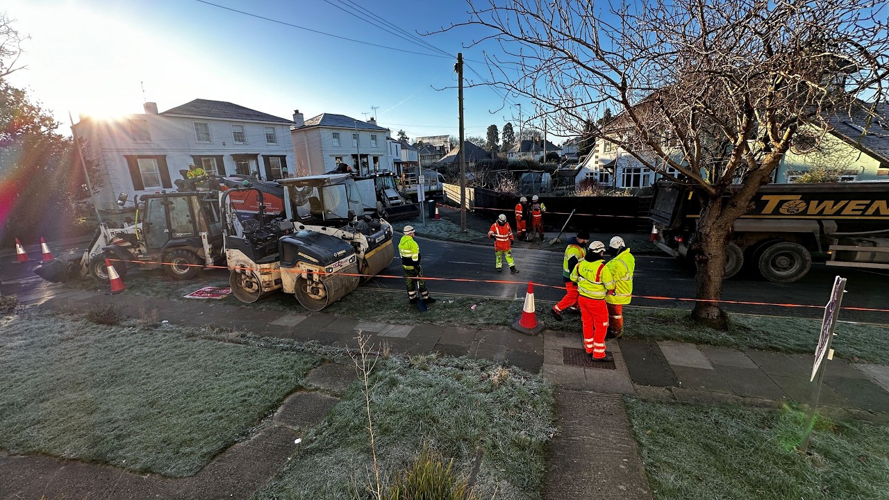 Resurfacing Works-Eldon Road, Fairview, Cheltenham-Day 1