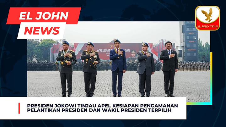 Presiden Jokowi Tinjau Apel Kesiapan Pengamanan Pelantikan Presiden dan Wakil Presiden Terpilih