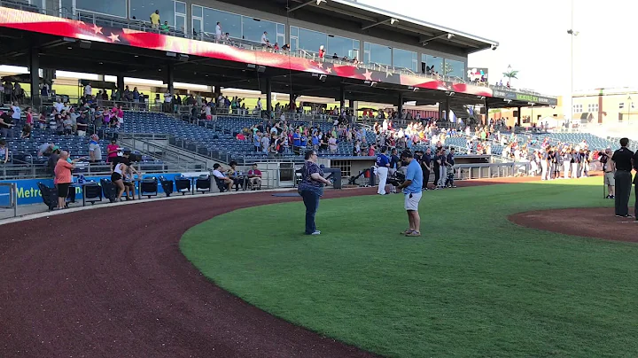 Tonya Parker sings the National Anthem