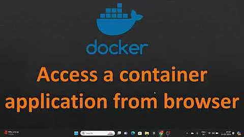 How to access docker container application from outside 🐳