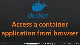 How to access docker container application from outside 🐳
