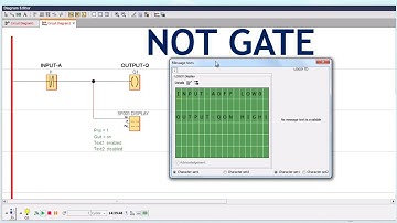 NOT Logic Gates PLC Program using Siemens LOGO Software / #logicgates / #siemens