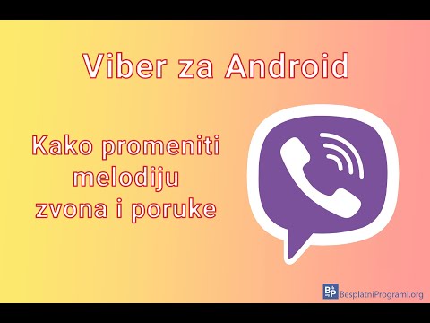 Viber za Android - kako promeniti melodiju zvona i poruke