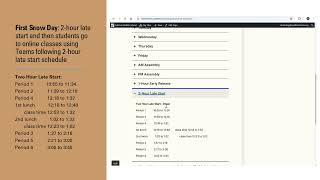 2024 Snow Day Remote Learning Information for Eckstein Middle School