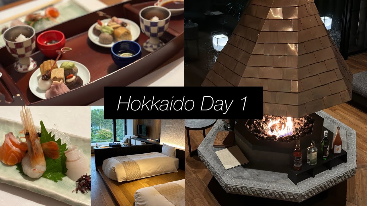(4K재업로드) 홋카이도 DAY 1 | 호시노 카이 포로토 료간 | 가이세키요리 | 일본렌터카 여행