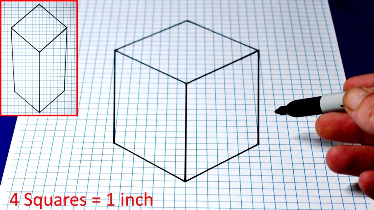 Graph paper for drawing/drafting 3d objects. : r/mildlyinteresting