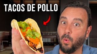 Cómo hacer TACOS DE POLLO ASADO | Receta Rápida y Deliciosa