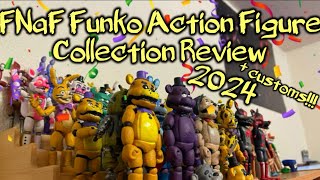 FNaF Funko Action Figure Collection Review!!!  + Customs!!! 2024!!!