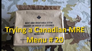We try a Canadian MRE!