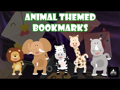 Animal Themed Bookmarks Virtual Program by Lois A. Flagg Library of Edwards - April 9, 2021