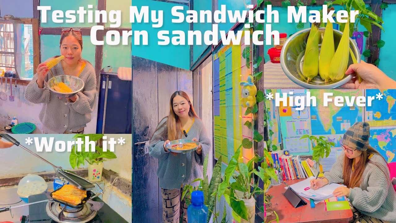 Living Alone In India🪷🪽Realistic Sick Day Vlog🤧✨Trying Out my New Sandwich Maker🥪Is worth Buying?
