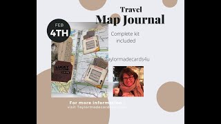 Travel Map Journal Book