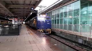 《20190614》E200型電力機車(E213 藍武士號)單機通過新左營站2A月台