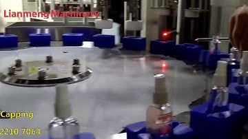 Automatic lotion cream cosmetics filling capping machine