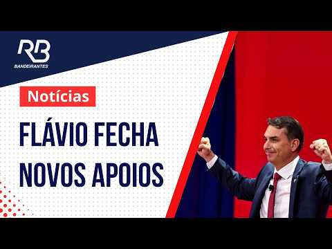 Flávio Bolsonaro amplia apoio político para o segundo turno