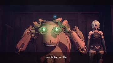 NieR Automata - A2 destroys Pascal | Delete memory or destroy Pascal