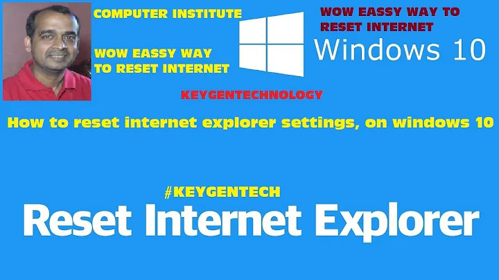 How to reset internet explorer Windows 10 in Hindi | reset internet explorer settings on windows