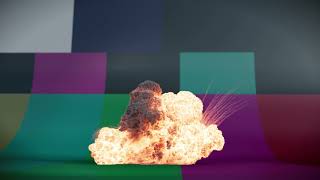 Houdini Multi-Blast Explosion with Continuous Fuel