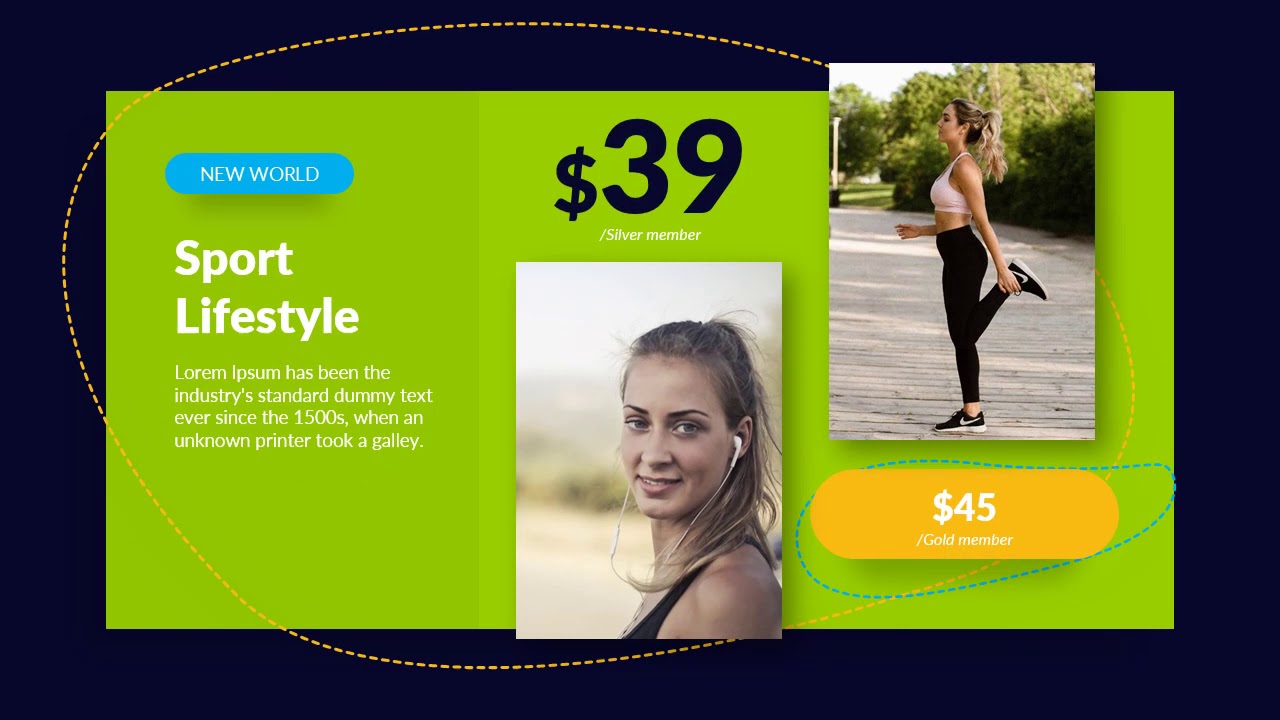 Active Lifestyle PowerPoint Presentation Template 