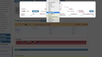 Changing The Selling Department on a Service Ticket in Lizzy