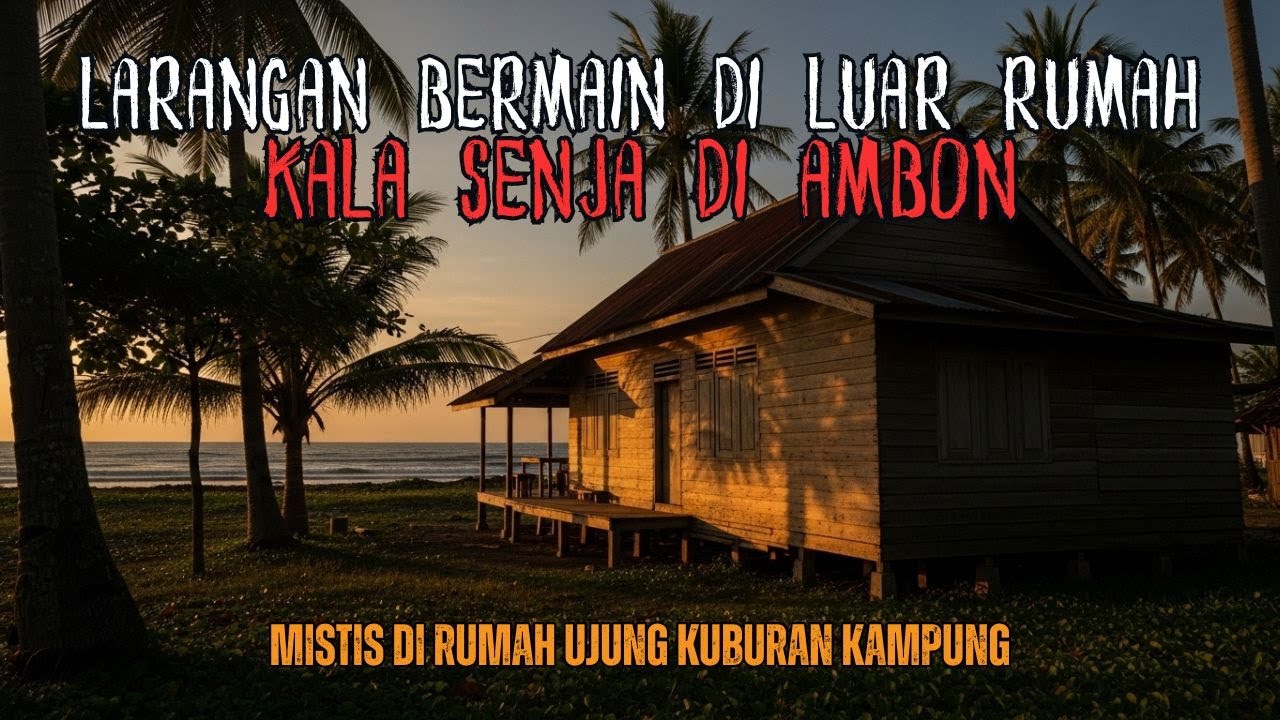 LARANGAN BERMAIN DI LUAR RUMAH KALA SENJA! MERINDING DI RUMAH UJUNG KUBURAN