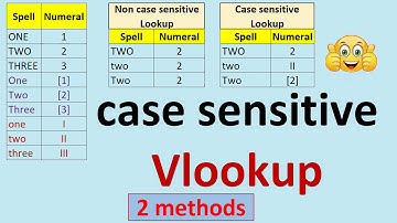 How to do case sensitive lookup in Excel? #shorts
