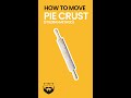 How to transfer pie dough #shorts