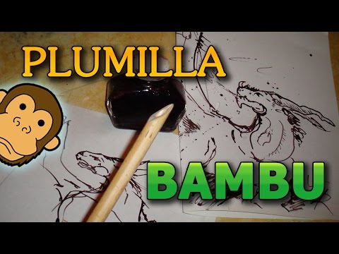 Plumilla de BAMBU- como hacer paso a paso - YouTube