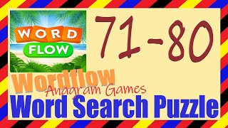 Wordflow Level 71-80 Answers | Word Search Puzzle | Anagram Games screenshot 3