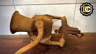 Old Rusted Coffee Grinder - Restoration - Workshop DC