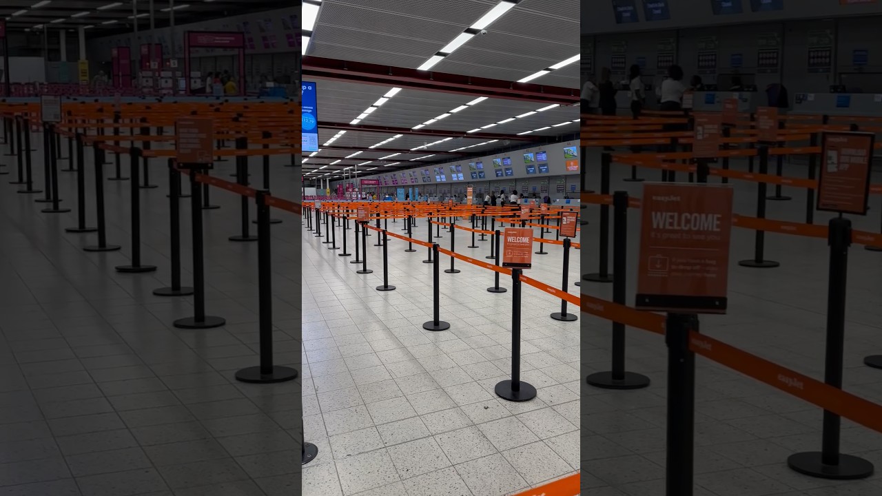 Summer’s gone, holidays over! Empty Luton Airport at 7pm! 