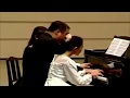 Yuja Wang 13 yo - Brahms Hungarian dances (4 hands)