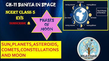 CH-11 SUNITA IN SPACE CLASS 5 EVS || SUN, PLANETS, ASTERIODS, COMETS, METEORS, CONSTELLATION & MOON