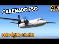 Carenado Fokker 50 Full Flight Tutorial [X-Plane 11 in 4K] [F50]