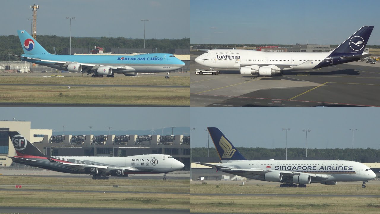 Airliners, Freighters | Spotting at Frankfurt | 03JUL2025 [4K]