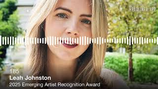 Leah Johnston, 2025 Emerging Artist Recognition Award | Art Pays Me