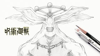 How to draw Mahoraga | Jujutsu Kaisen | Mahoraga | まこら | 如何畫魔虛羅 | 咒術迴戰 | 魔虛羅 | 畫畫教學