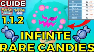 Infinite Rare Candy Glitch 1.1.2 Pokemon Brilliant Diamond Shining Pearl Guide