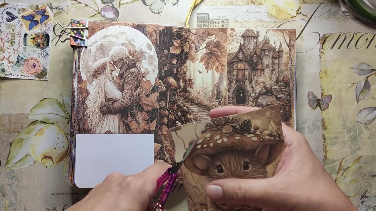 🍁🍂 Листопад спішить до нас🏵️🛞😉#collage, #asmr, #aestheticjournaling, #scrapbooking, #arttherapy