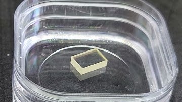 TiO2 crystal 90 degrees cut two faces polished and AR coated at 1550nm birefringent optics for fiber