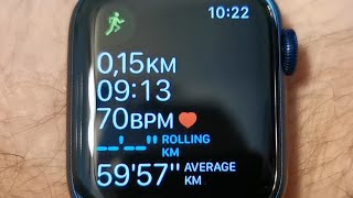 apple watch rolling pace