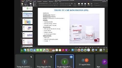 Dược lý 1 th  buổi 2  cô Trang P2