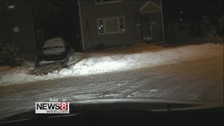 Slick conditions, narrow roads for morning commute
